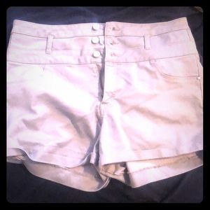 Charlotte Russe Silver Shorts high waist